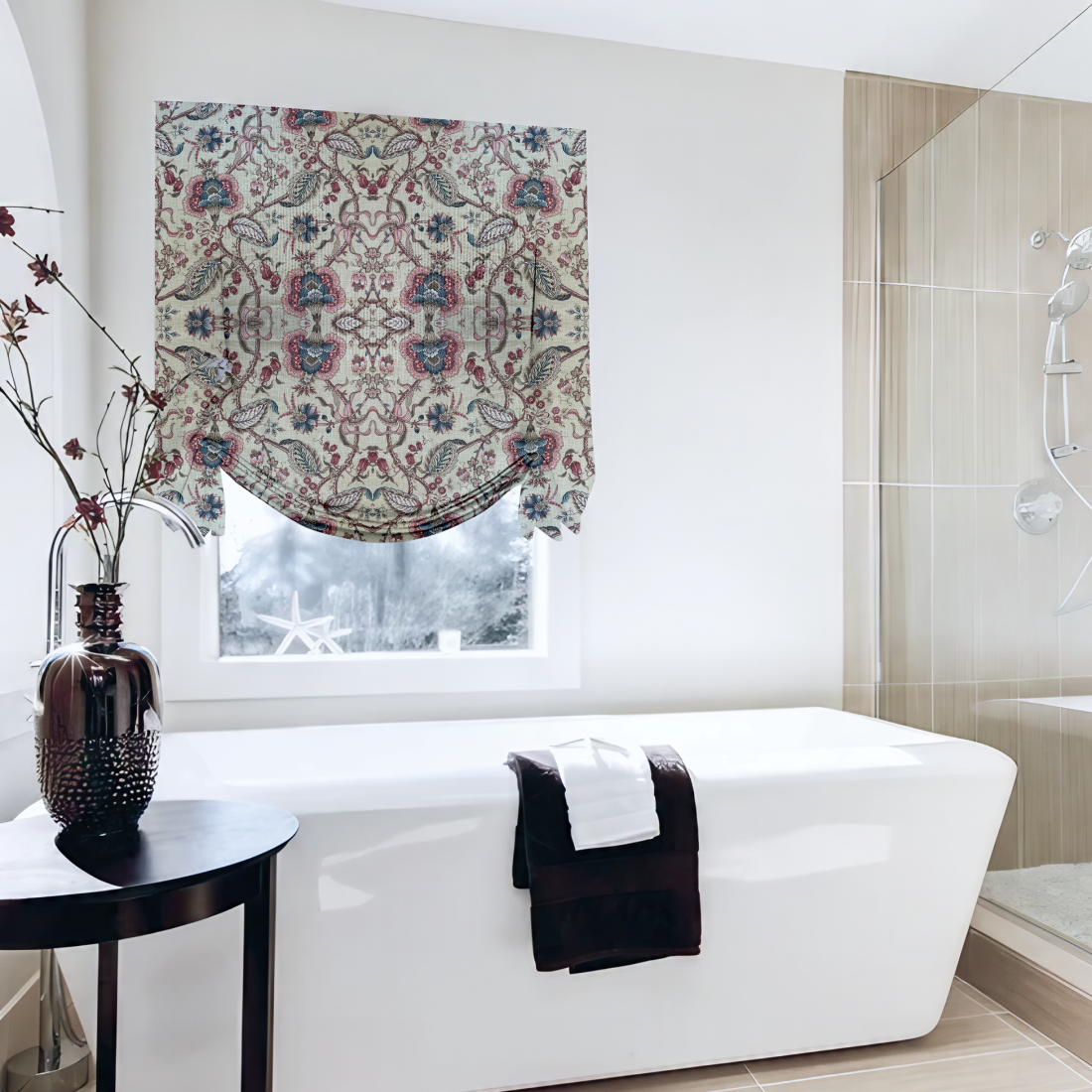 Лондонские шторы из ткани LEICESTER 613 WALNUT